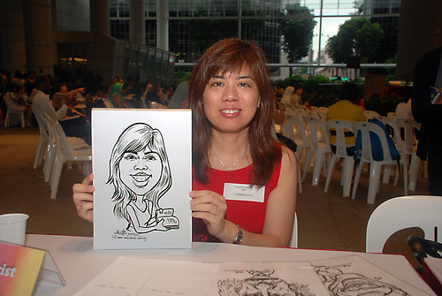 Caricature live sketching for KidsRead Volunteer Appreciation Day 2010 - 4