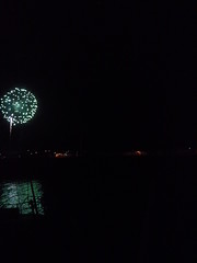 Fireworks over the lake
