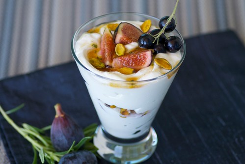 Greek Yogurt, Fig, and Black Currant Parfaits