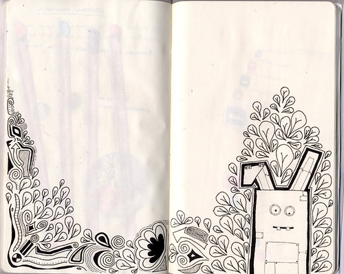 Sketchbook Project: Robot Bunny