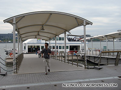 The jetty to board the ferries