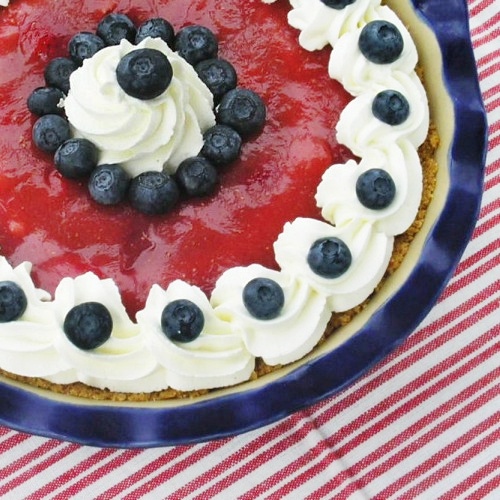 july-4th red white blue pie