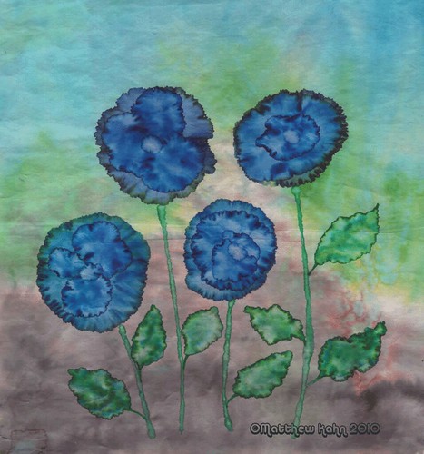 Blue Pansies 2