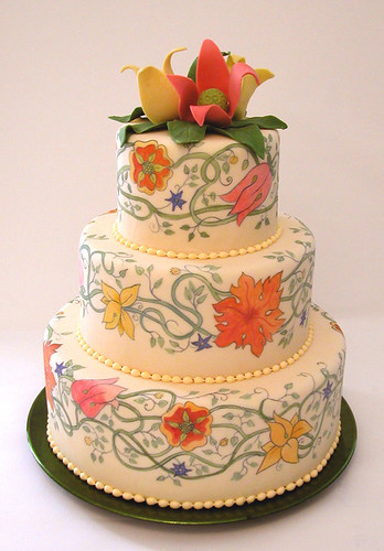 painted wedding cake 3