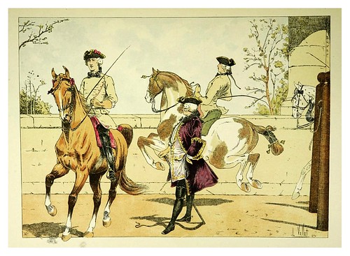 018-Picadero publico 1751-Le chic à cheval histoire pittoresque de l'équitation 1891- Louis Vallet