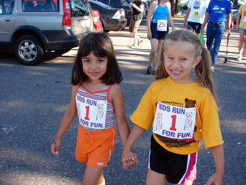 Zoey and Ruby Getting Ready for the Race!