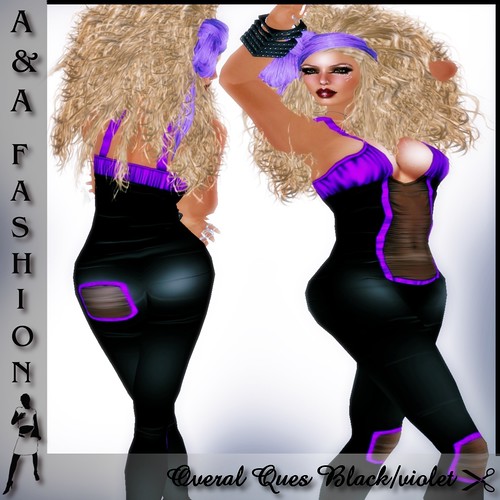 A&A Fashion Overal Ques Black-violet