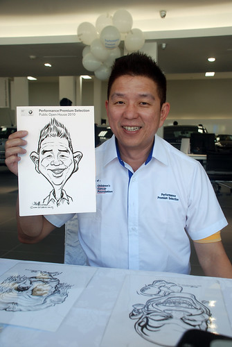 Caricature live sketching for Performance Premium Selection BMW - Day 2 - 4