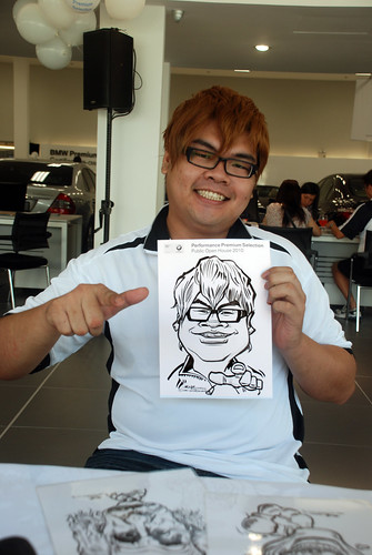 Caricature live sketching for Performance Premium Selection BMW - Day 2 - 13a
