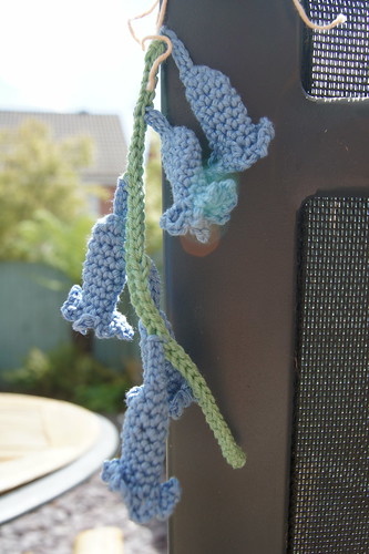 Crochet, handmade, bluebells, flower