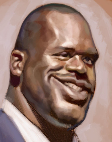Schoolism Assignment 2 - digital caricature of Shaquille O'neil - 2 small