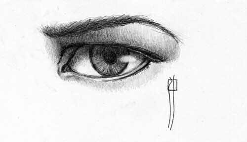 Dibujo de ojos humanos a lapiz - Imagui