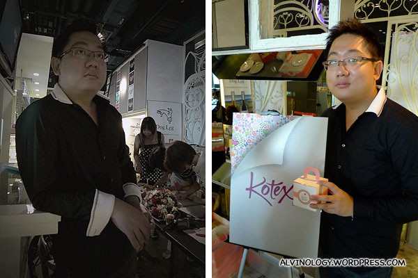 Kotex's new male ambassador (photo courtesy of Janet and Han Joo)
