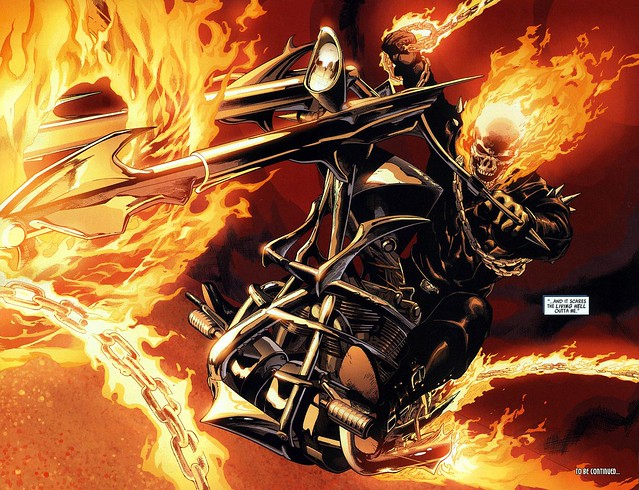 Ultimate Ghost Rider by Leinil Yu from Ultimate Avengers 2, 2010