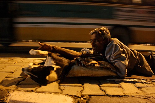 City Moments - The Man With the Dog, Mathura Road