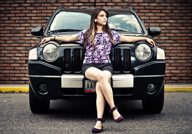 auto portrait woman girl car mujer chica jeep retrato venezuela carro suv compass