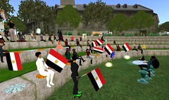 NPC meeting audience w Egypt flags