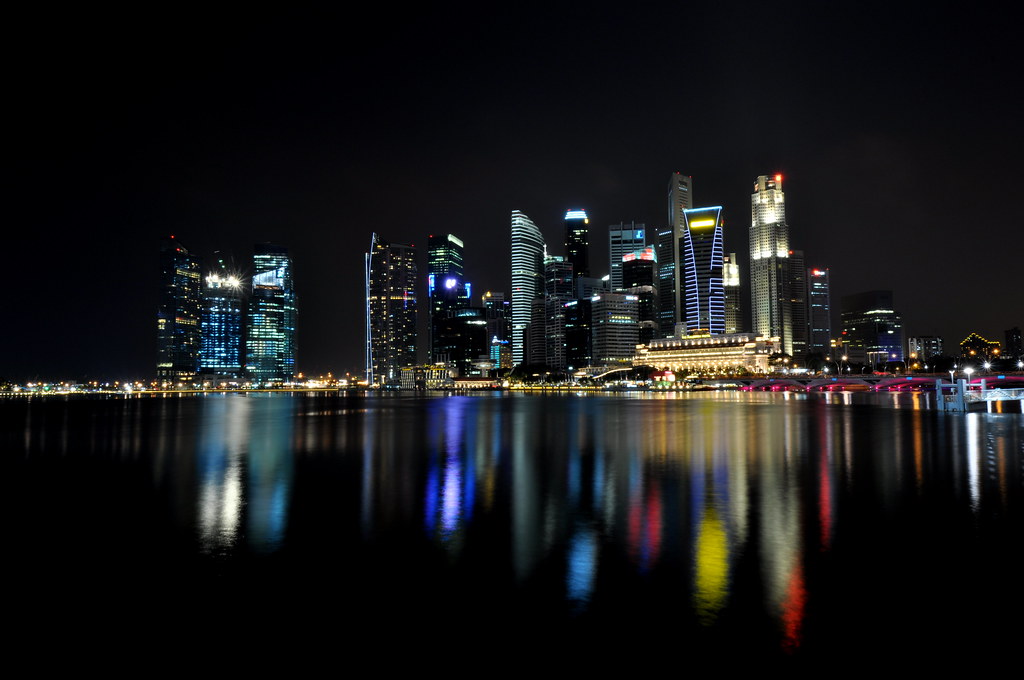 Singapore at Night 新加坡夜景 ...