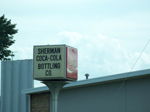 Sherman Coca-Cola Bottling Co. Sign, Sherman, Texas by fables98