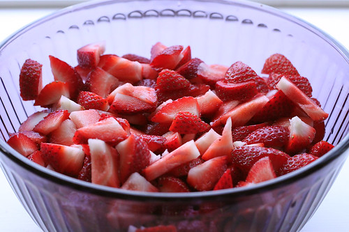 Strawberries, sliced