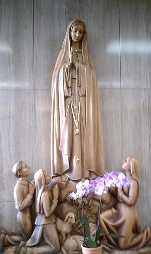 Mary statue at church
