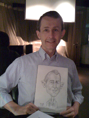 caricature live sketching for RBS 14 July 2010 - 1