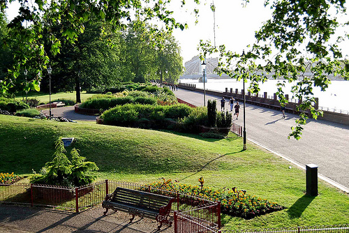 Battersea Park a la orilla del Támesis