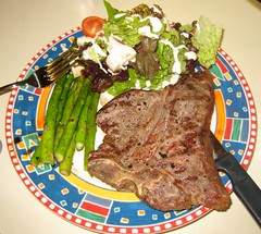 Big steak? Or small plate.