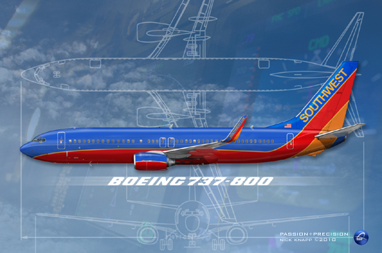 Southwest Airlines Boeing 737-800 (WL) "Canyon Blue"