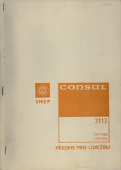 Consul 2113 -- Service instructions / Předpis pro údržbu