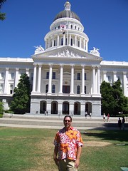 Kevin in front Sacramento California Capitol