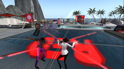 second life party at red zone club