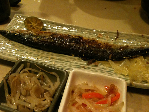 主菜：秋刀魚定食