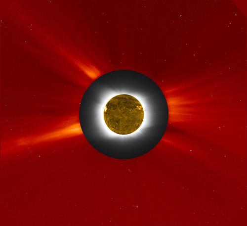 NASA's Solar Eclipse Composite Image July 11, 2010