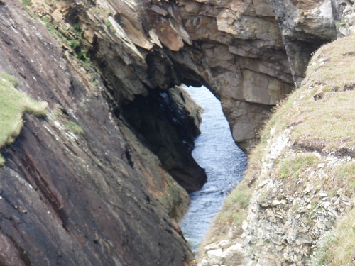 Mouth of the cave from above