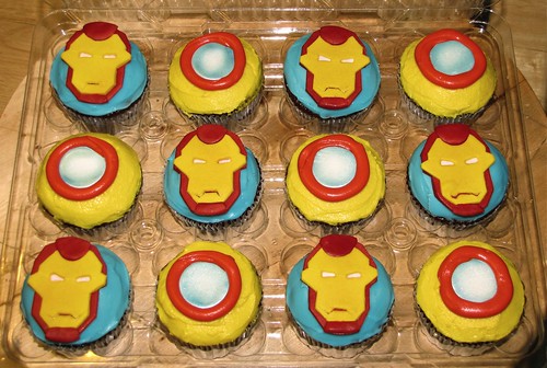 Iron Man Cupcakes