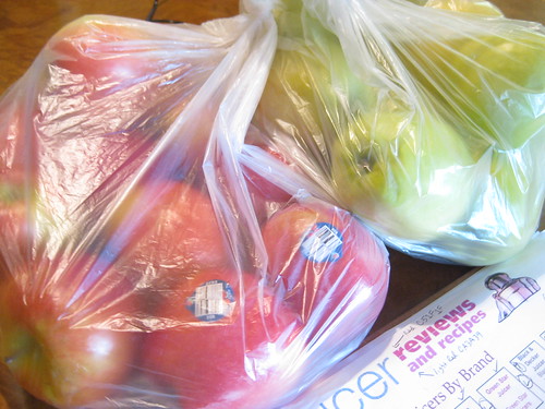 Fruits and veggies in the fridge
