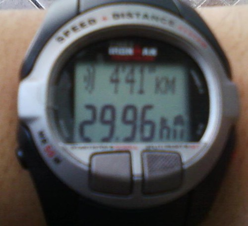 Almost 30 KM - I had to stop due to the heat; next week Ill try to start earlier :)