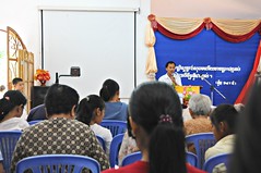 YWAM chap from Phnom Penh giving the sermon