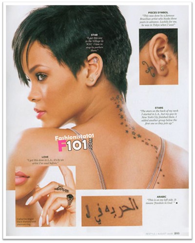 rihanna tattoos. 4887912206 60cb6a887b z How many tattoos does Rihanna have? Fourteen!