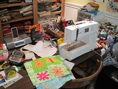 the sewing table this week...