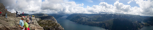 Panoramic view from the Preikestolen