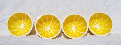 Vintage Golden Grapefruit Breakfast Bowls