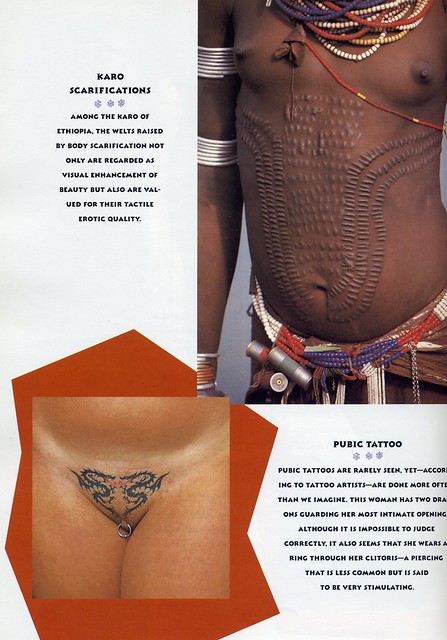  among Karo of Ethiopia & contemporary pubic tattoo & piercing