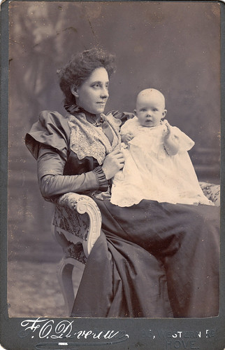Woman and child. Hove, East Sussex.