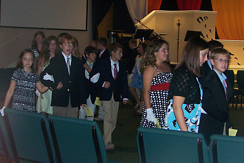 100910 Junior Cotillion 09 - Spencer at end of class