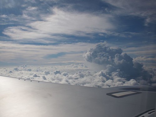 飛行機から見えた雲海
