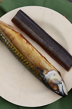 smoked fish and eel