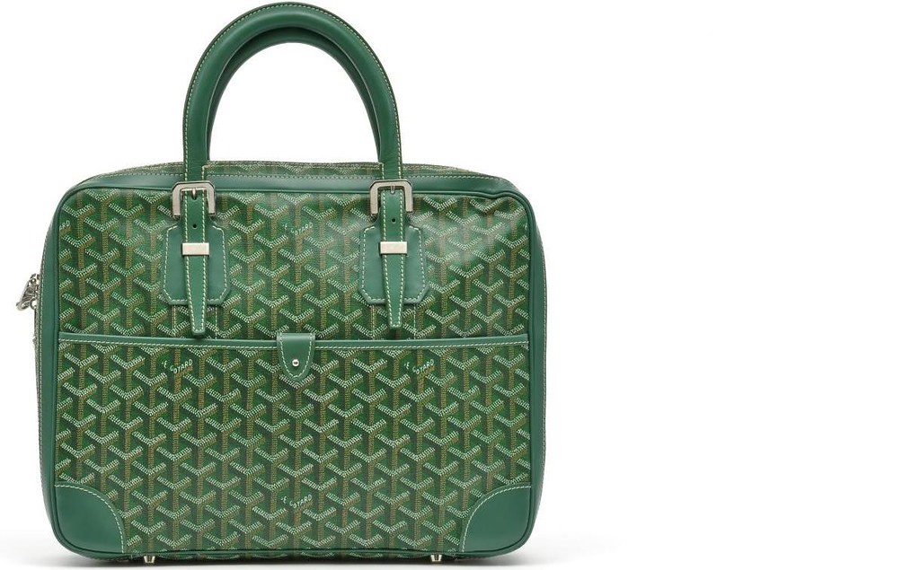 11592-1--goyard-green-laptop-briefcase-bag