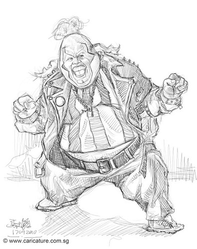 digital caricature of John Leguizamo as Violator in Spawn - 1 small